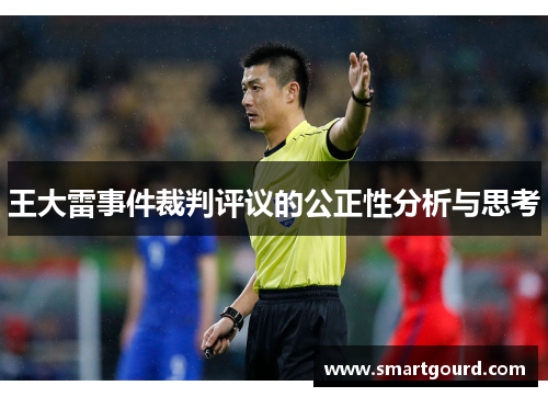 王大雷事件裁判评议的公正性分析与思考